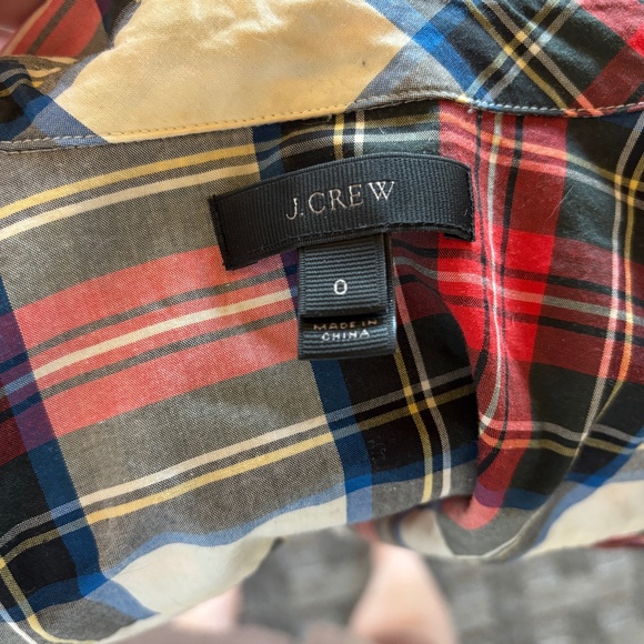 J.Crew Snow Plaid Plaid Popover - Picture 4 of 4